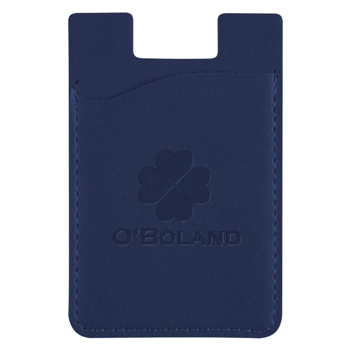 Card slot opening along the top edge of the pocket