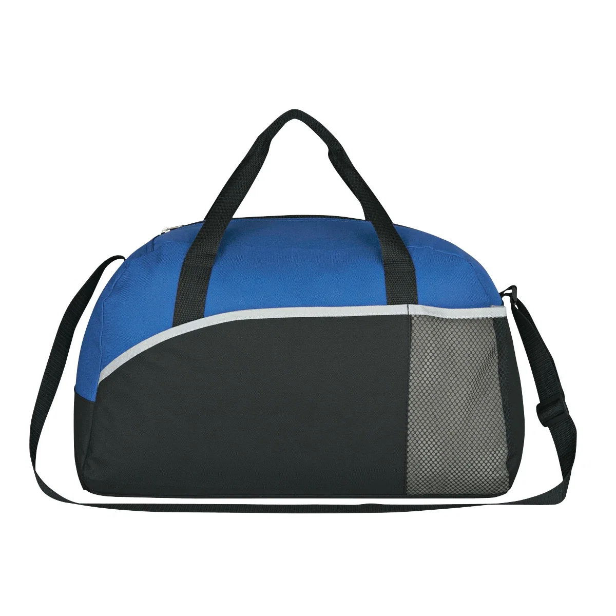 Two accent options for the duffel shown together