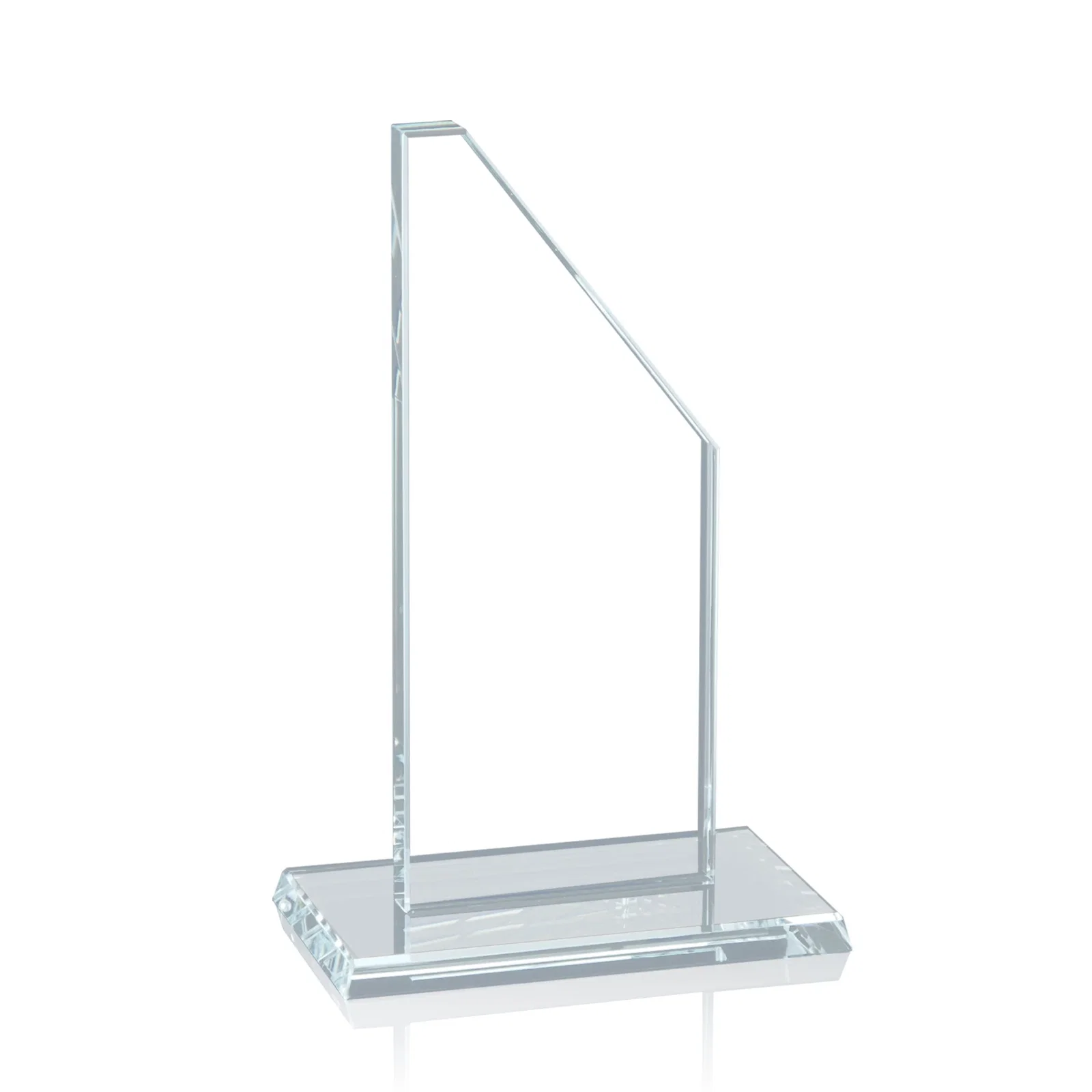 Custom Starfire Crystal Executive Tower With a Clipped Corner for volunteer appreciation