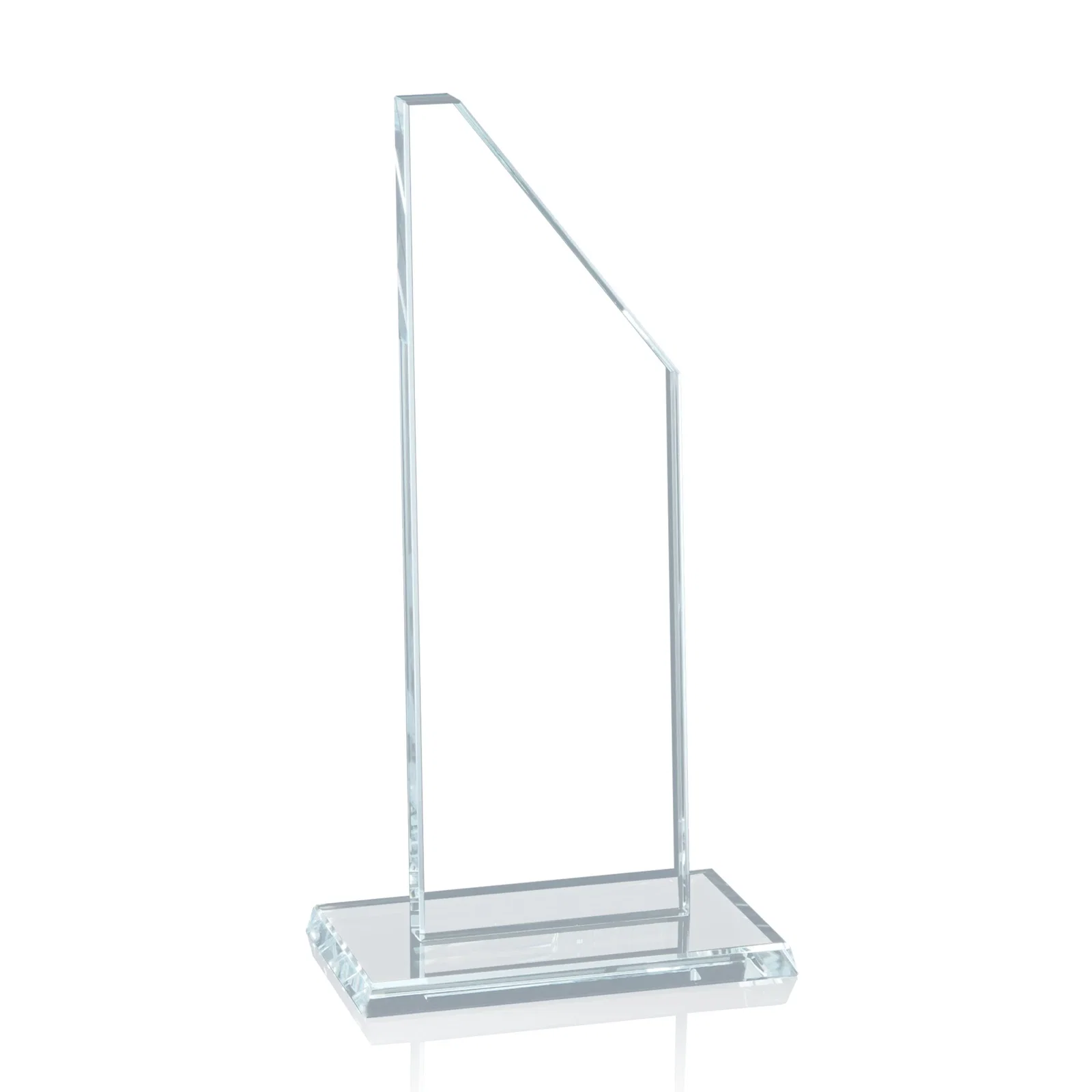 Custom Starfire Crystal Executive Tower With a Clipped Corner for dealer and partner awards