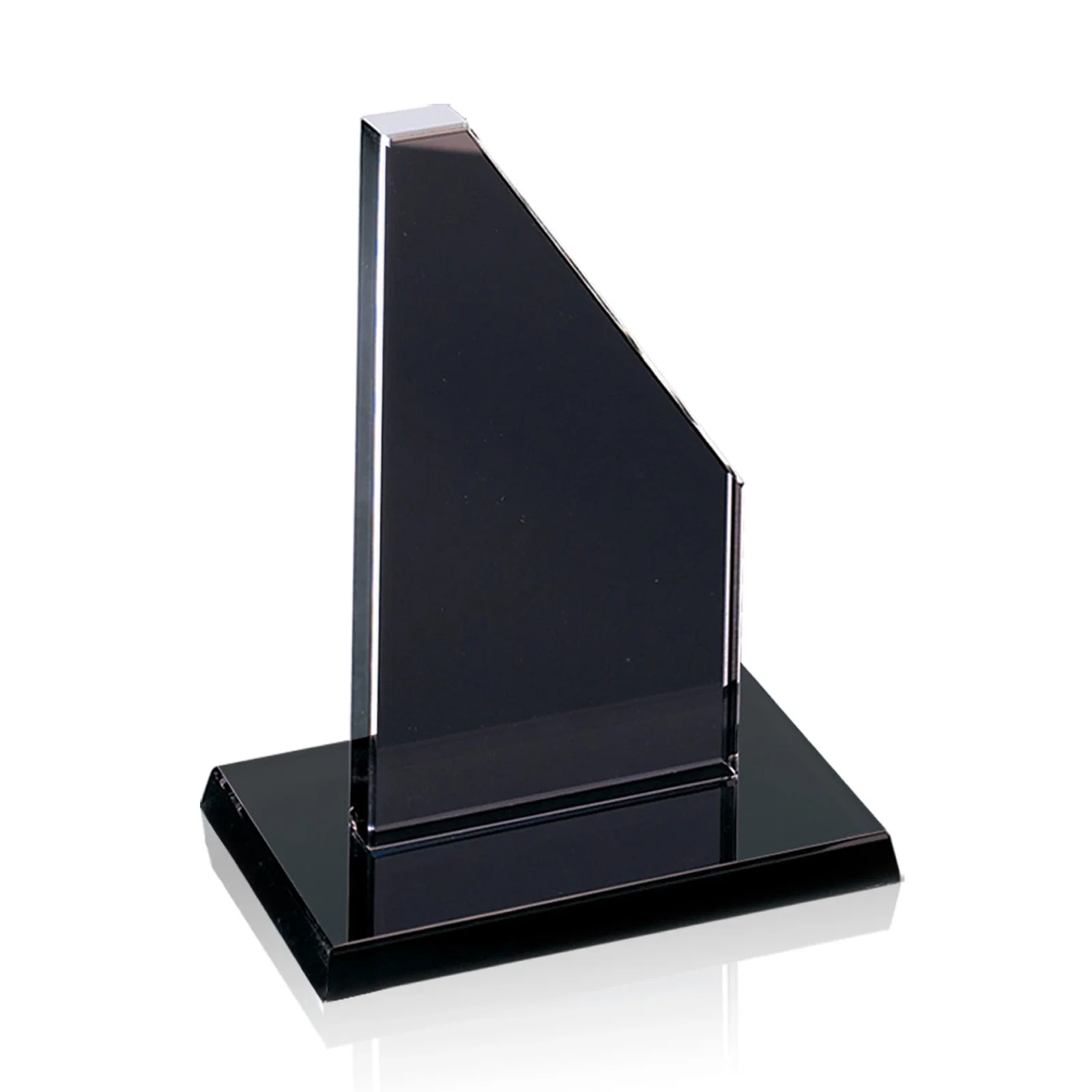 Custom Starfire Crystal Executive Tower With a Clipped Corner for company anniversary events