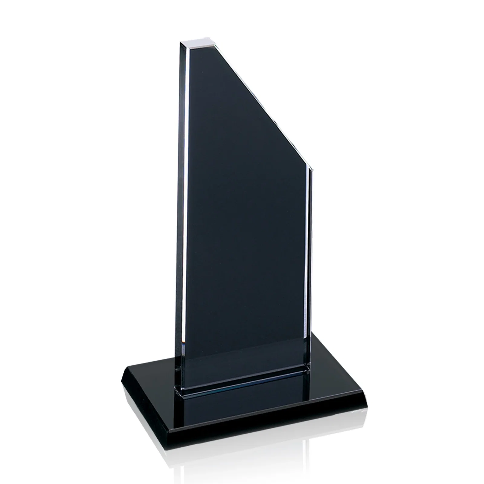 Personalized Starfire Crystal Executive Tower With a Clipped Corner for employee recognition