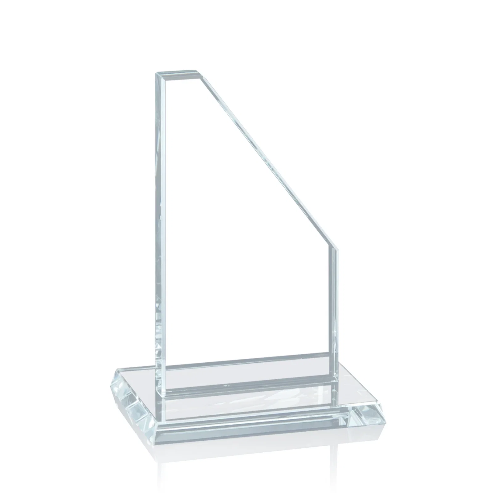 Custom Starfire Crystal Executive Tower With a Clipped Corner for safety achievement programs