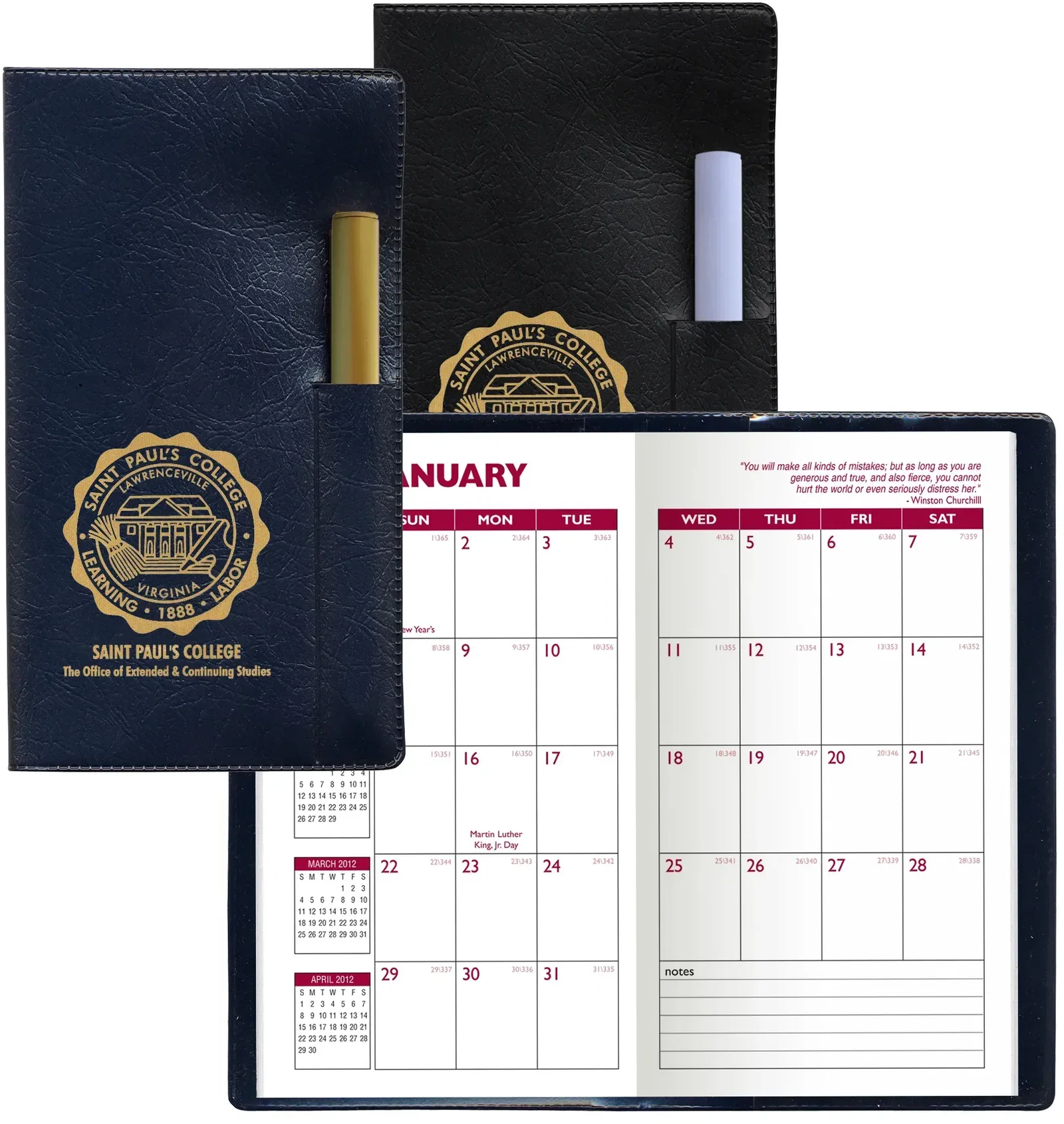 Personalized Logo Executive Pocket Planner — view 3