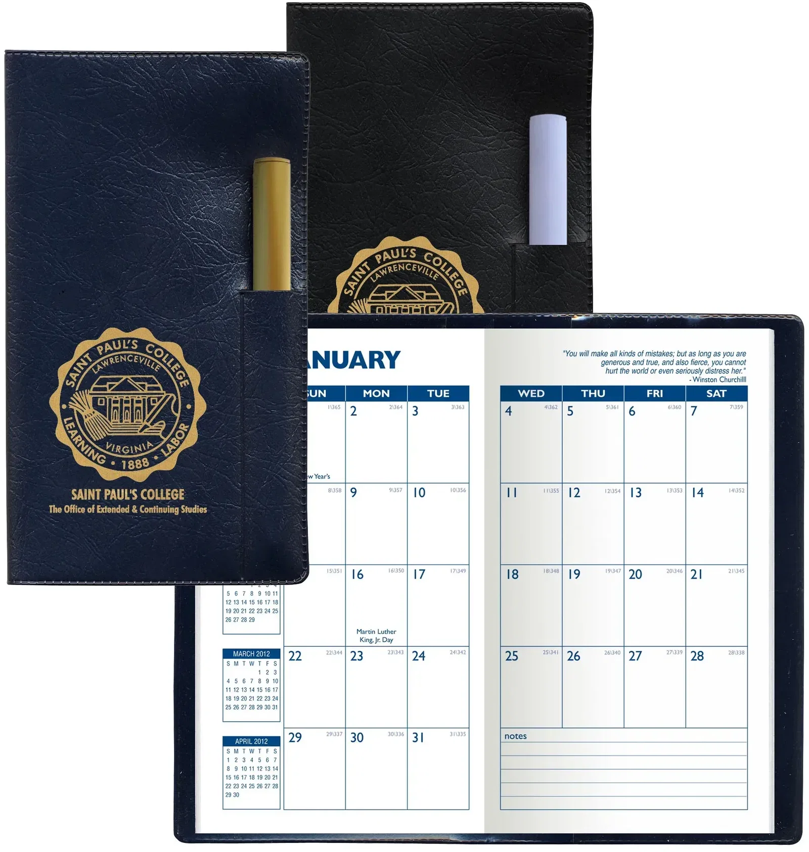 Custom Monthly Planner with Pen Cover — view 4