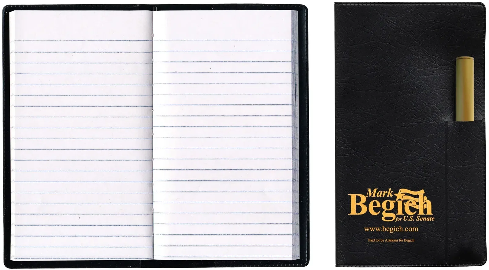 Custom Branded Tally Book with Pen — view 2