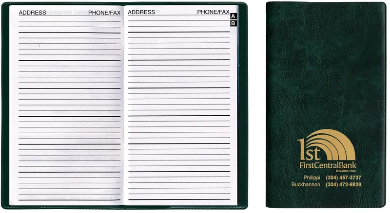 Personalized Executive Vinyl Telephone & Address Book — view 7