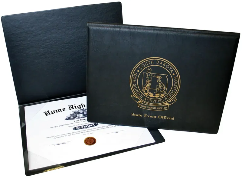 Custom Branded Unpadded Diploma Cover — view 3