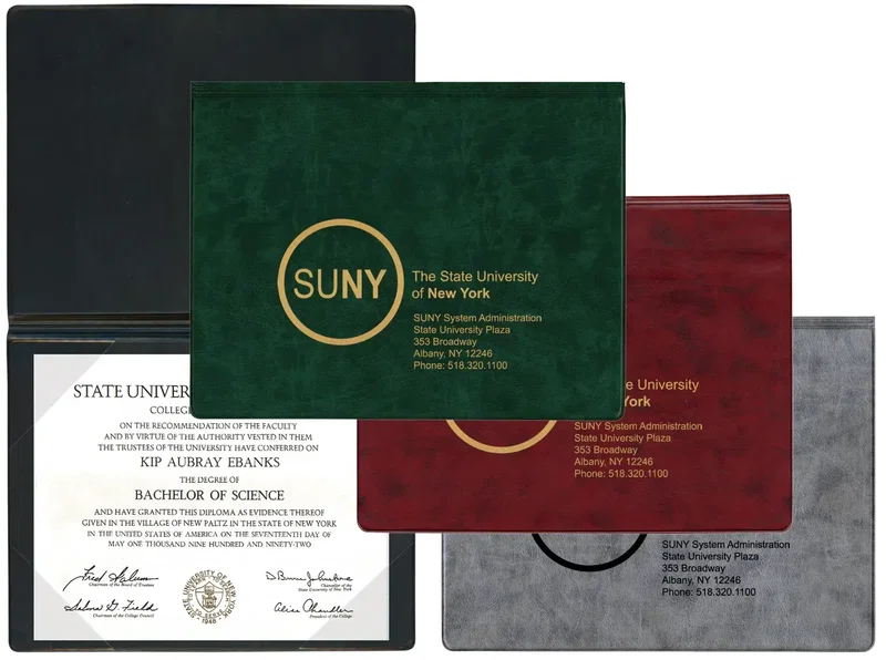 Custom Branded Unpadded Diploma Cover — view 4