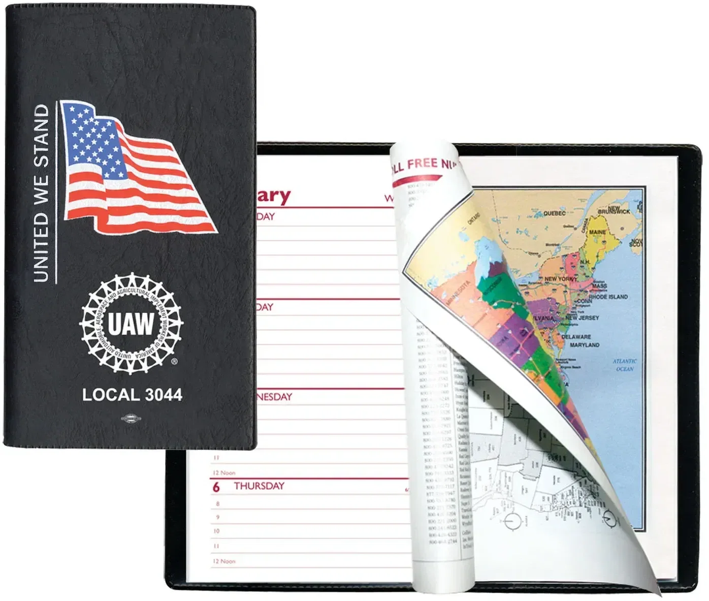 Custom Executive Vinyl Weekly Planner — view 2