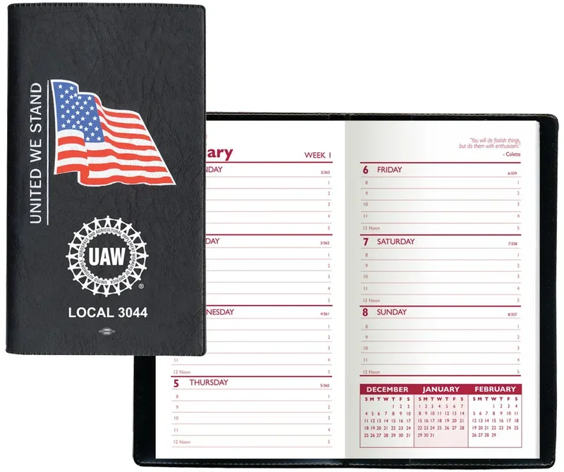 Custom Flag Vinyl Weekly Planner — view 2