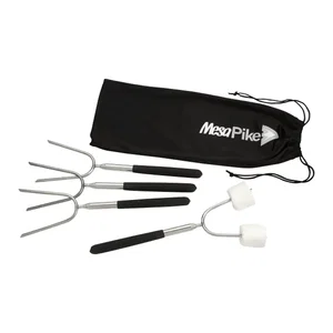 Custom Branded Roasting Sticks with Carrying Case - Extendable 34"