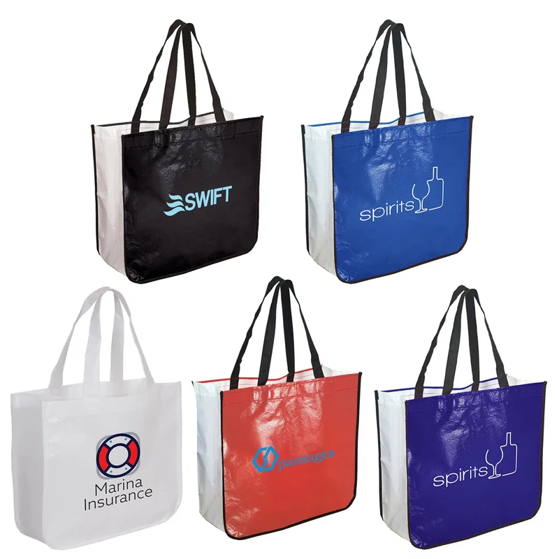 Extra Large Laminated Shopping Tote Bag โ view 1