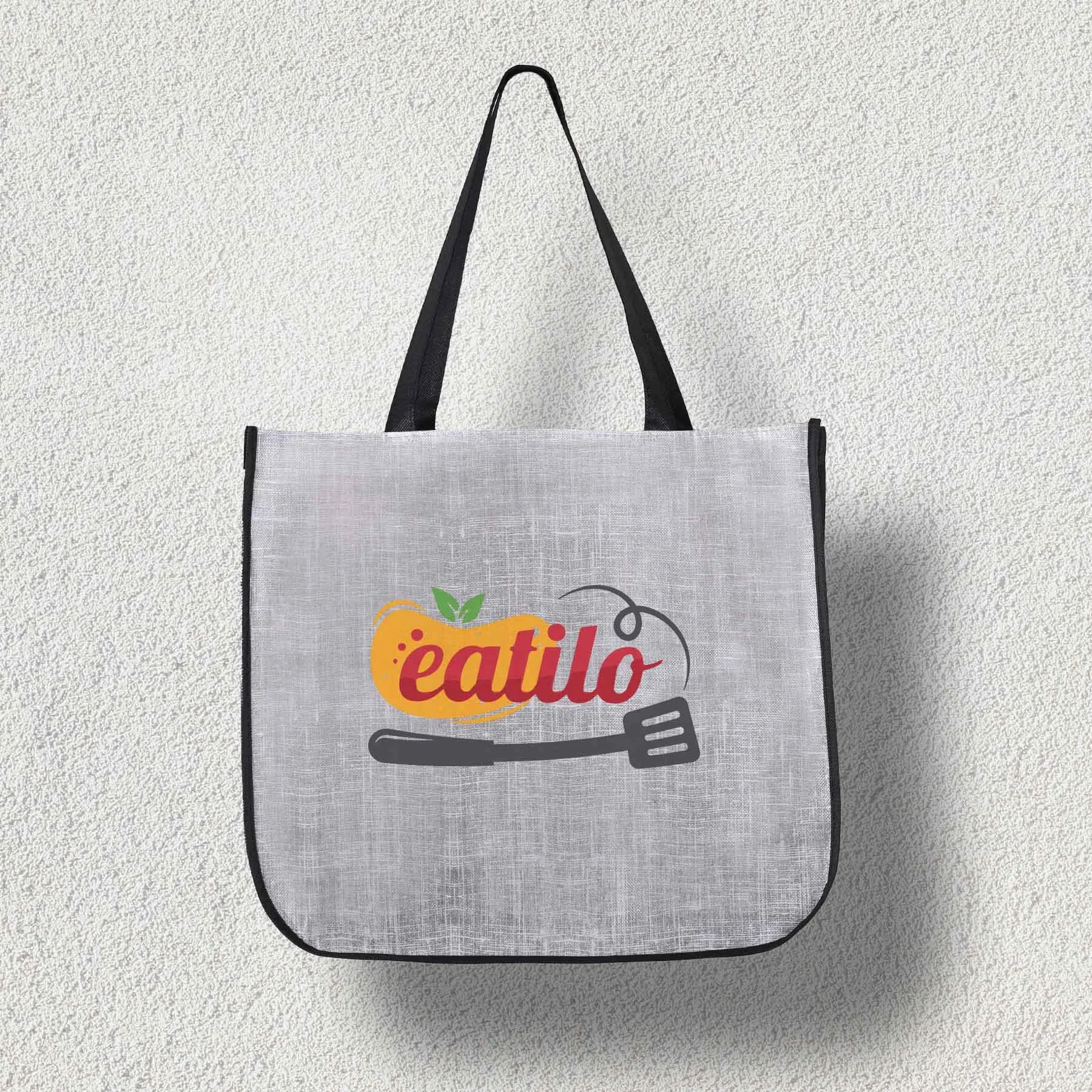 Extra Large Laminated Shopping Tote Bag — view 2
