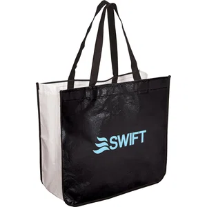 Extra-Large Laminated Polypropylene Tote Bag, 23 In Handles