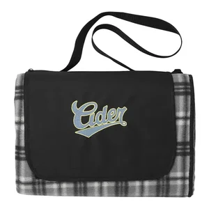 Custom Extra Large Plaid Picnic Blanket - 70" x 80"