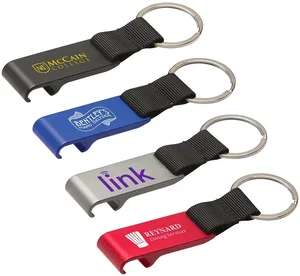 Extra-Wide Aluminum Bottle Opener Keychain