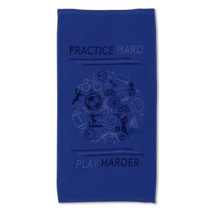 16" x 30" Oversized Trainer Sport Towel, Terry Velour, Full-Color Imprint