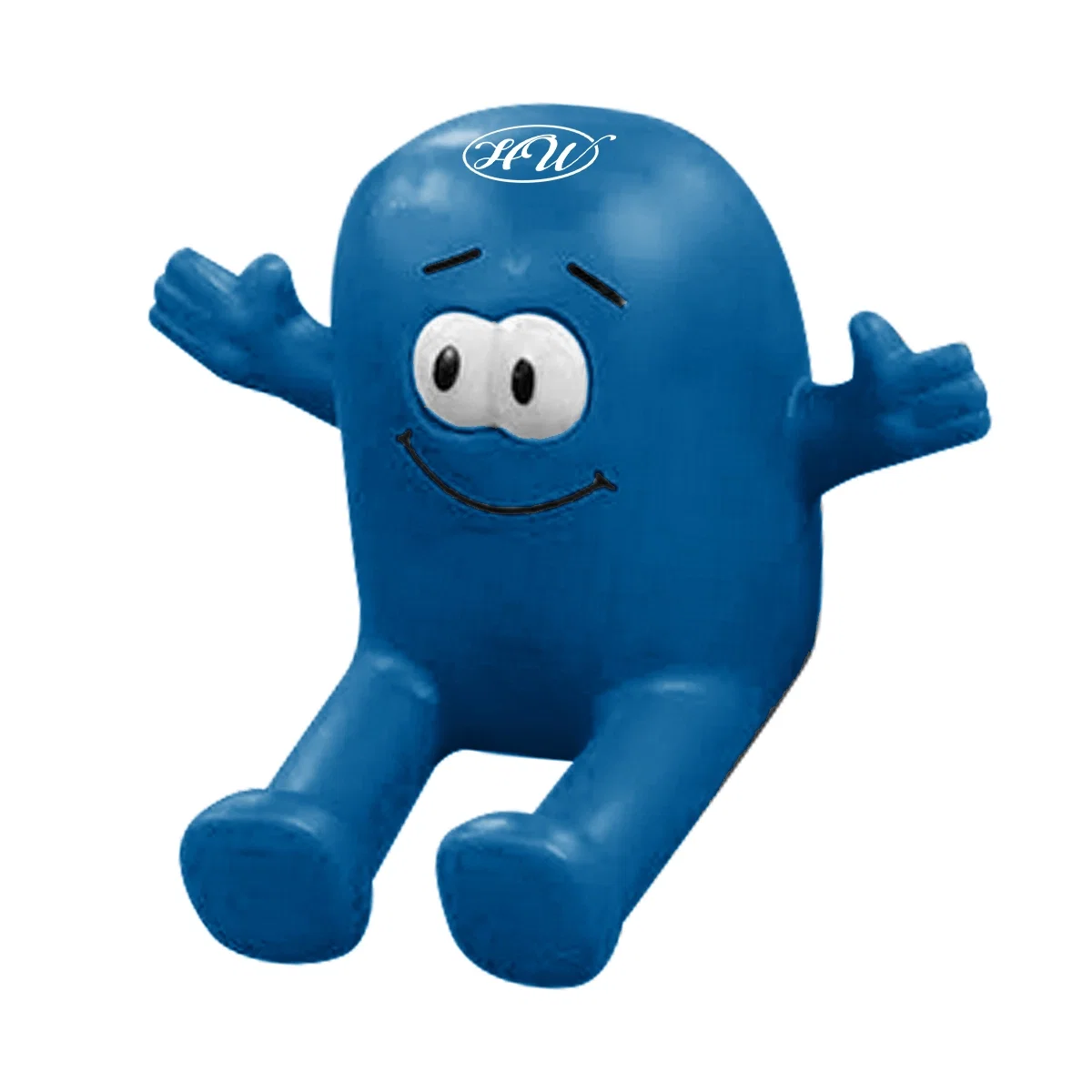 Squeezable eye popper stress toy that doubles as a phone stand