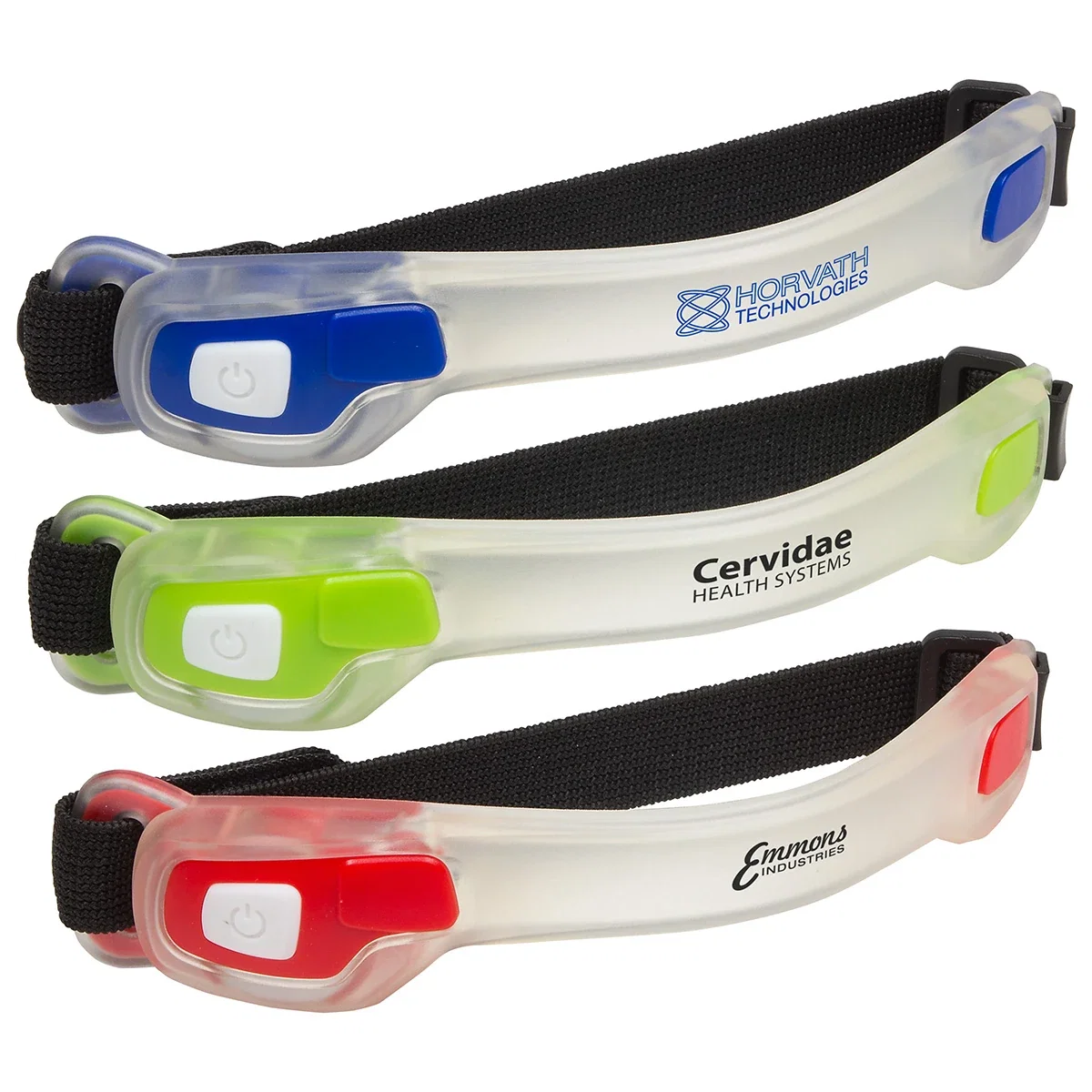 EZ See custom safety light worn on a shoe, side view for cyclists after dark