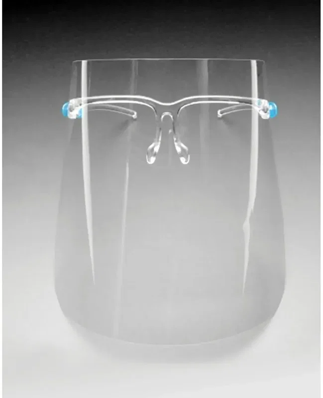Custom Logo Face Shield with Glasses — view 2