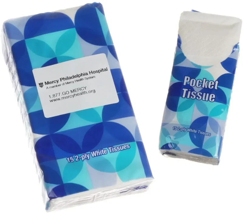Personalized Pocket Facial Tissues - 15 Pack β view 1