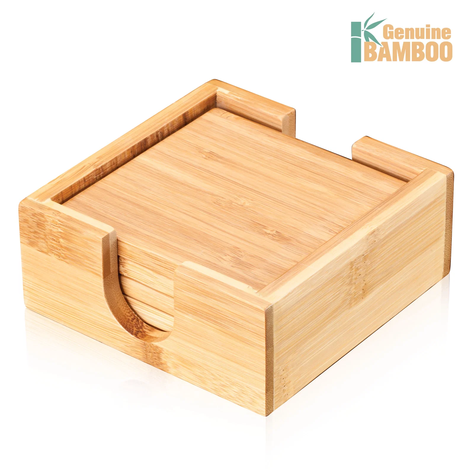 Fairfax Bamboo Coasters Set - Set of 4 — view 44