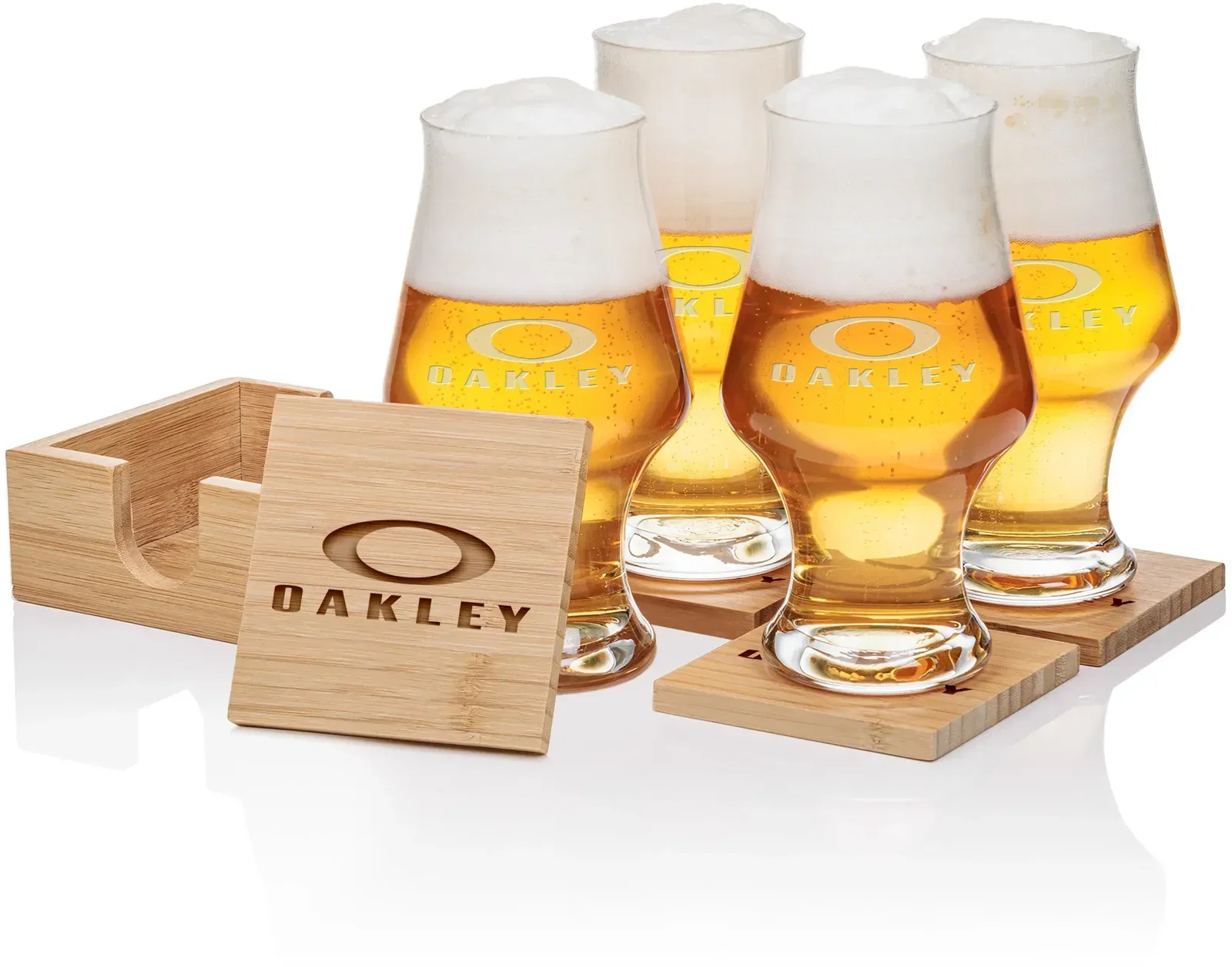 Fairfax Bamboo Coasters Set - Set of 4