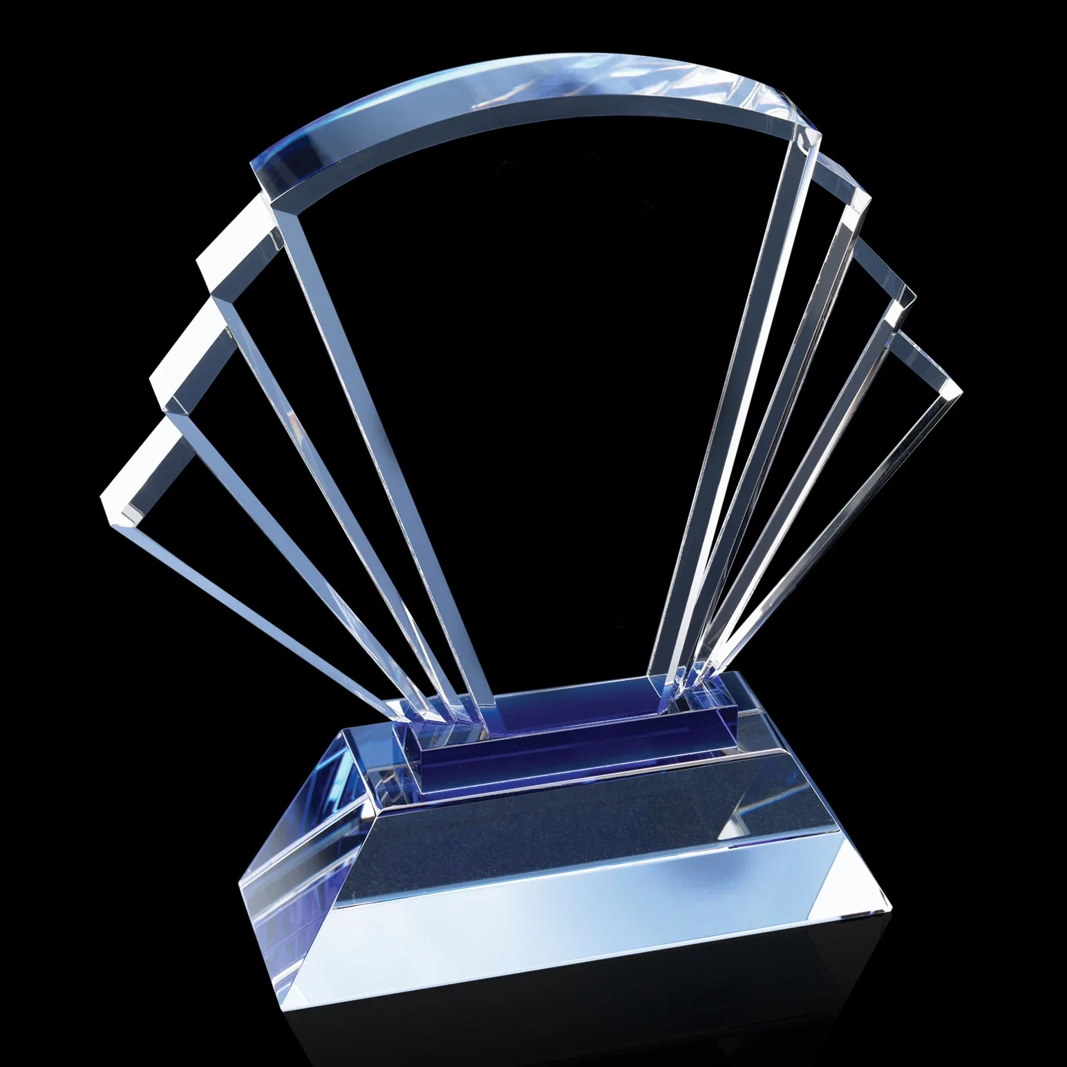 Crystal Fanfare Award - Customizable — view 2