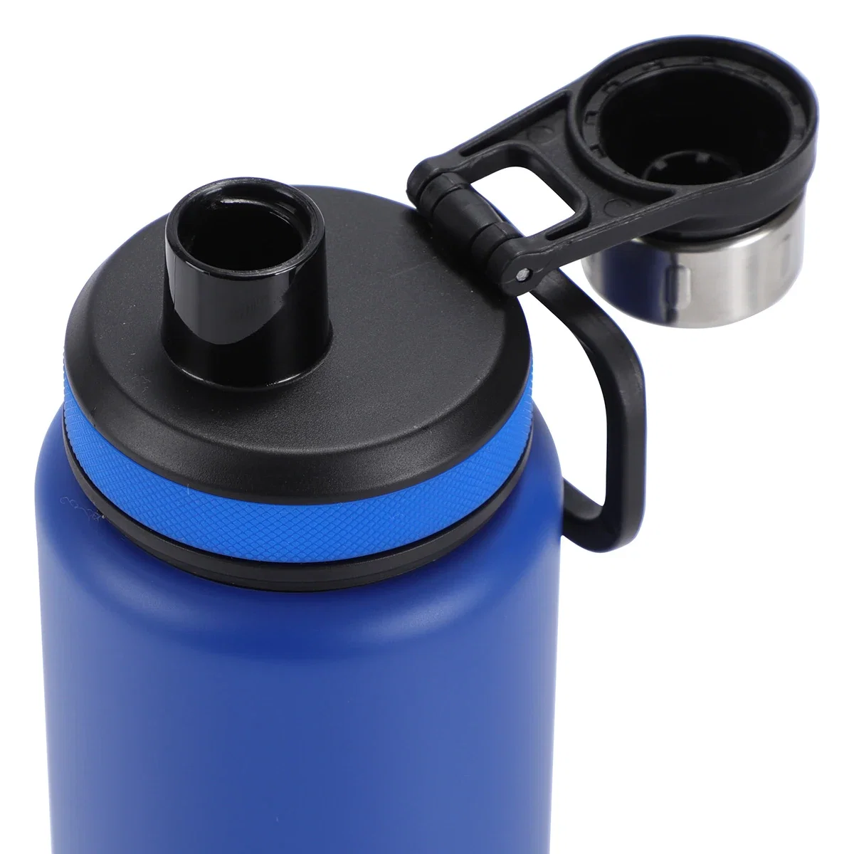 Fargo 32 oz Recycled Stainless Steel Bottle shown in side profile, promotional eco-friendly bottle view