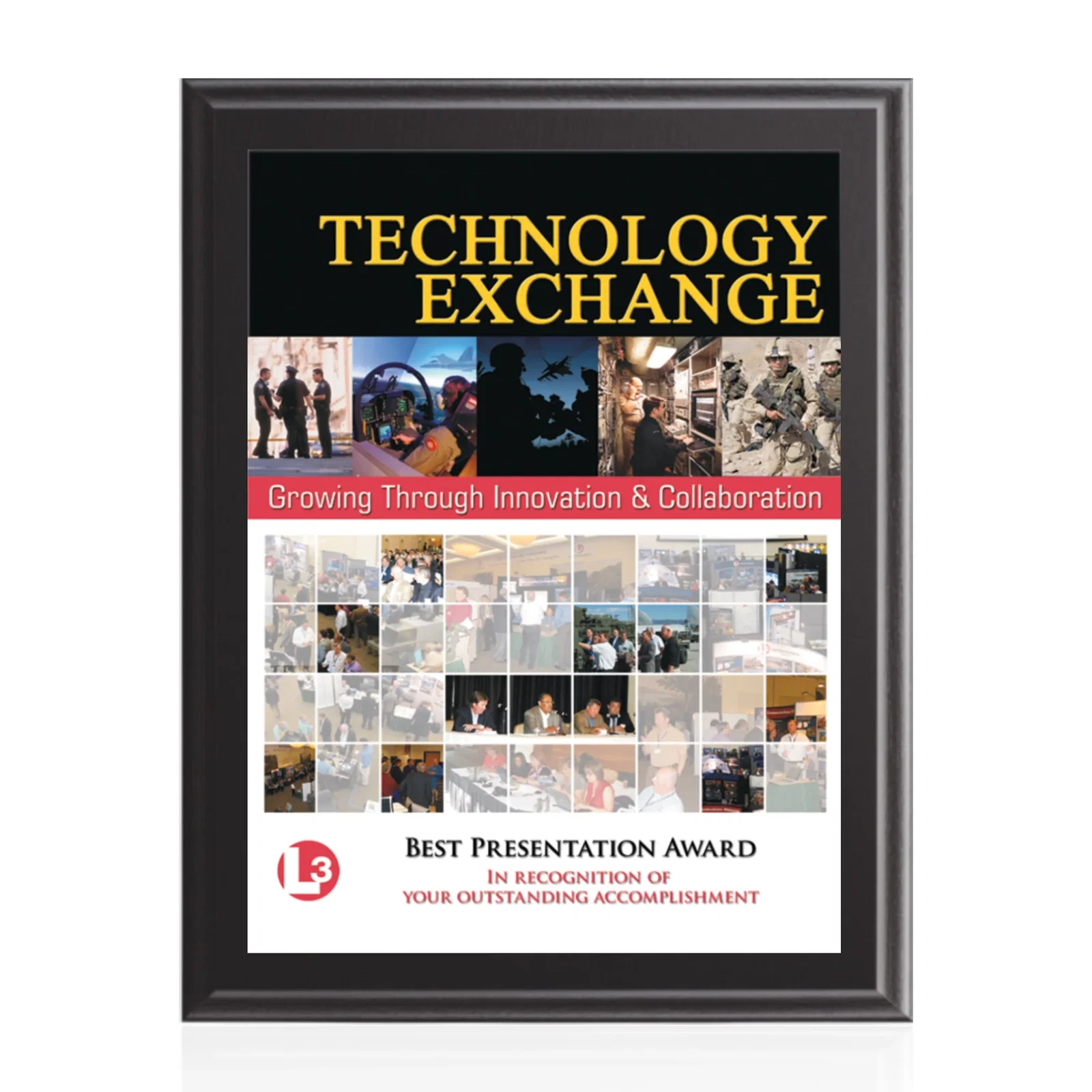 Custom Full Color Sublimated Plate Plaque on Laminate for dealer and partner awards