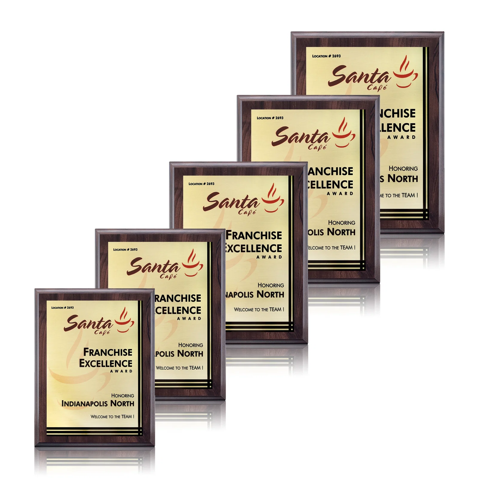Personalized Full Color Sublimated Plate Plaque on Laminate for employee recognition