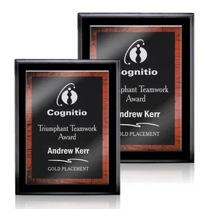 Solid Acrylic Panel Wall Plaque with Five-Color Laminate Base