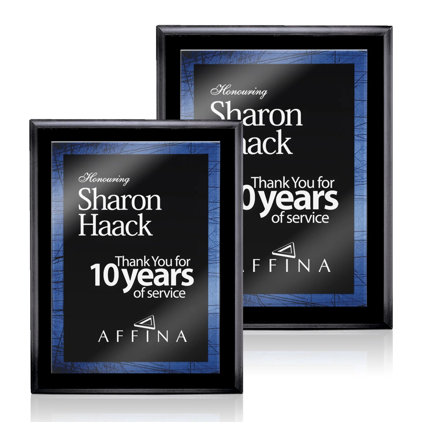 Custom Solid Acrylic Panel Wall Plaque with Five-Color Laminate Base for donor appreciation