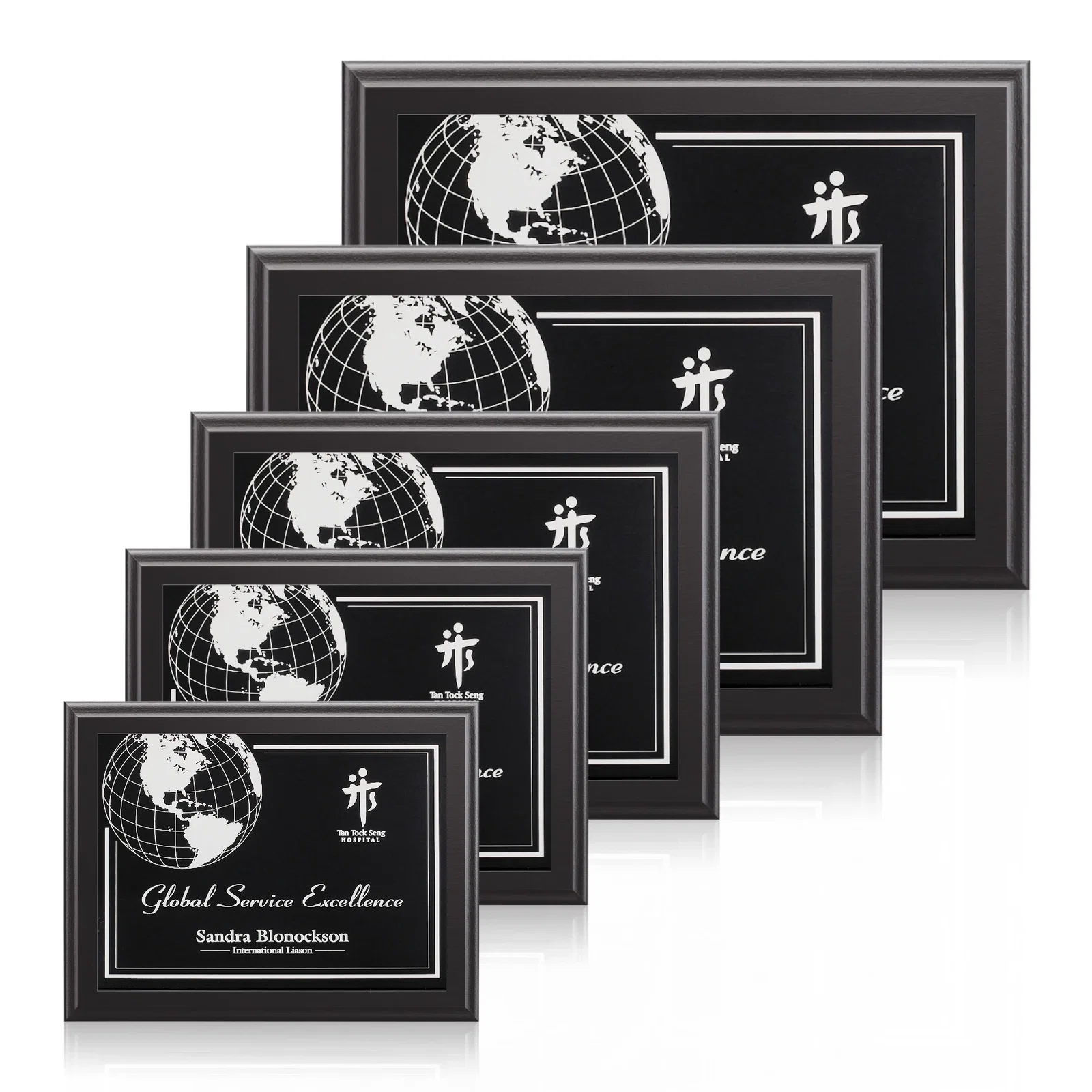 Personalized Laminate Wall Plaque in Five Sizes, up to 12 x 15 Inches for employee recognition