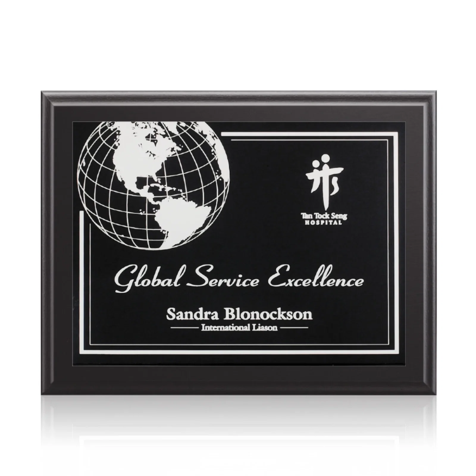 Personalized Laminate Wall Plaque in Five Sizes, up to 12 x 15 Inches for corporate award ceremonies