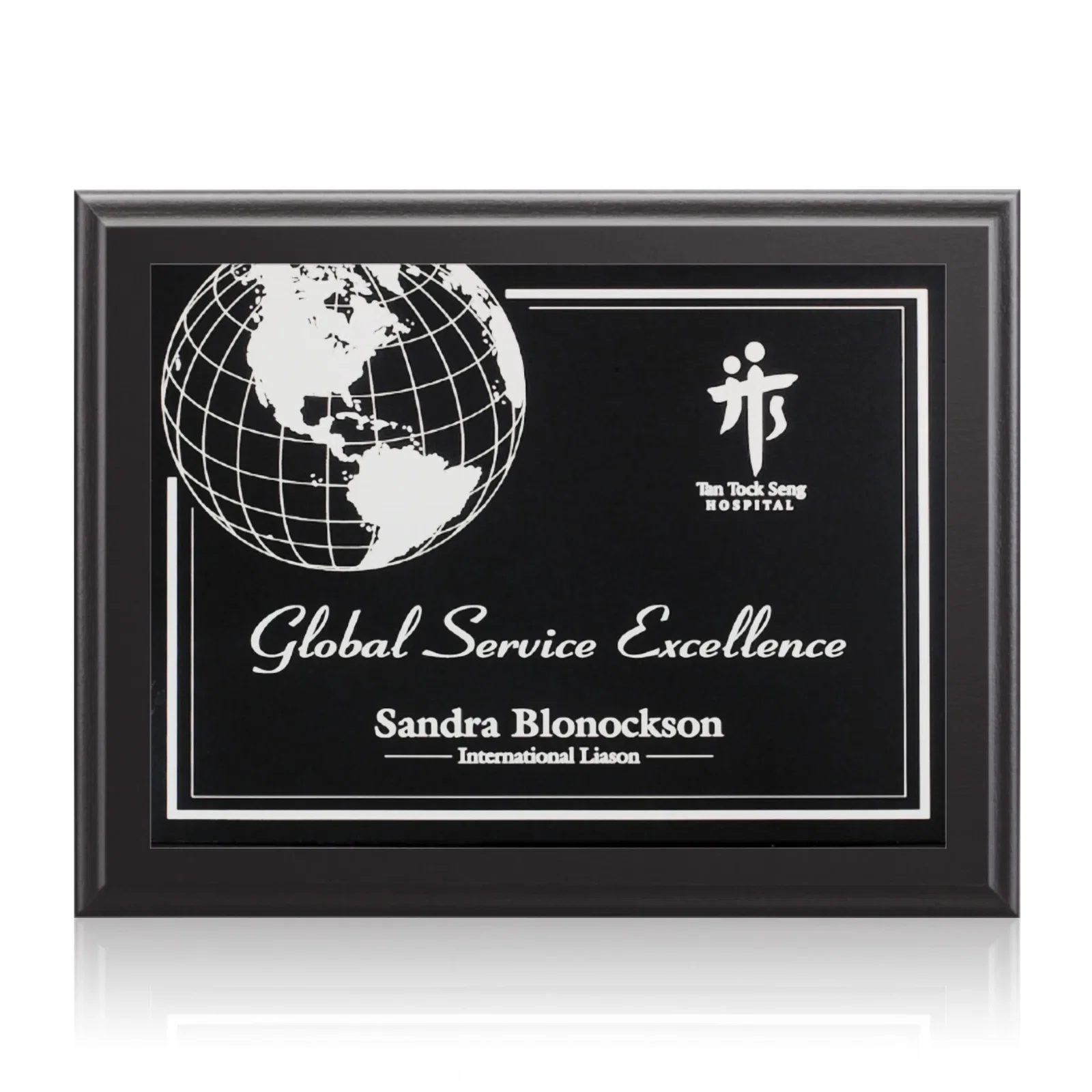 Personalized Laminate Wall Plaque in Five Sizes, up to 12 x 15 Inches for sales achievement awards