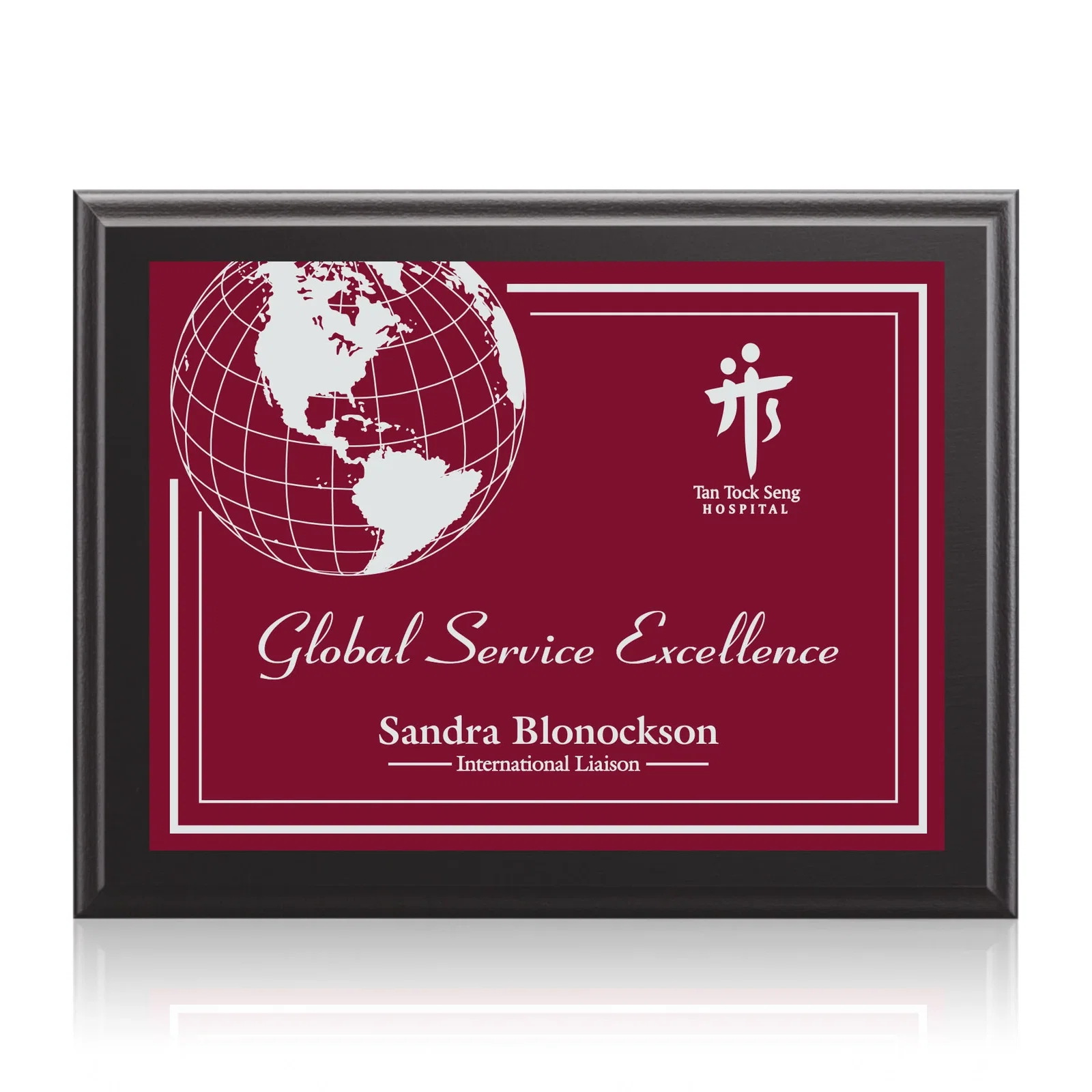 Custom Laminate Wall Plaque in Five Sizes, up to 12 x 15 Inches for sales achievement awards