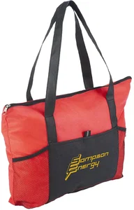 Feather Flight Zippered Mesh-Pocket Tote