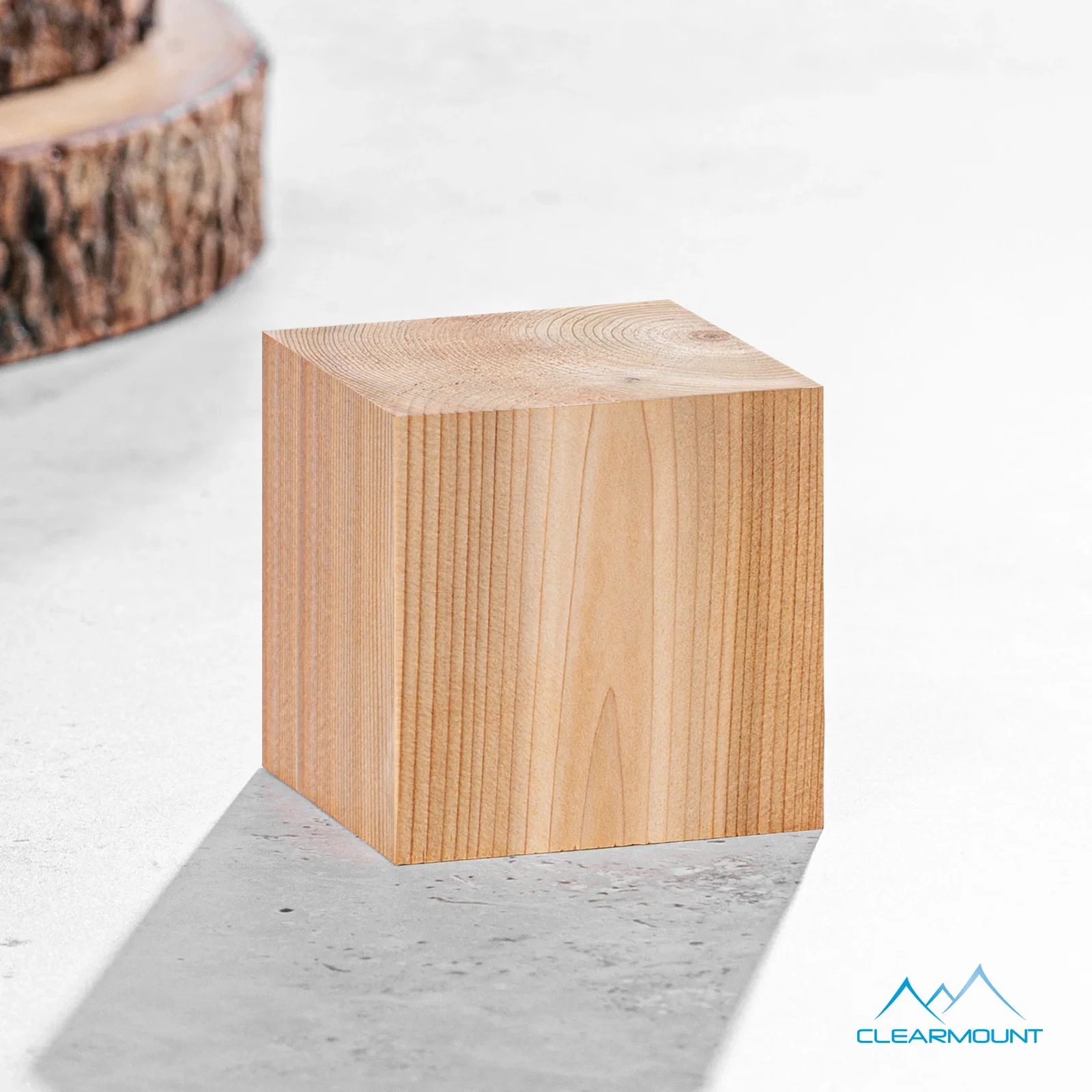 Custom Beechwood Cube Award for safety achievement programs