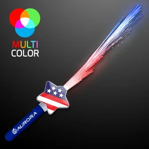 Fiber Optic Stars & Stripes Wands