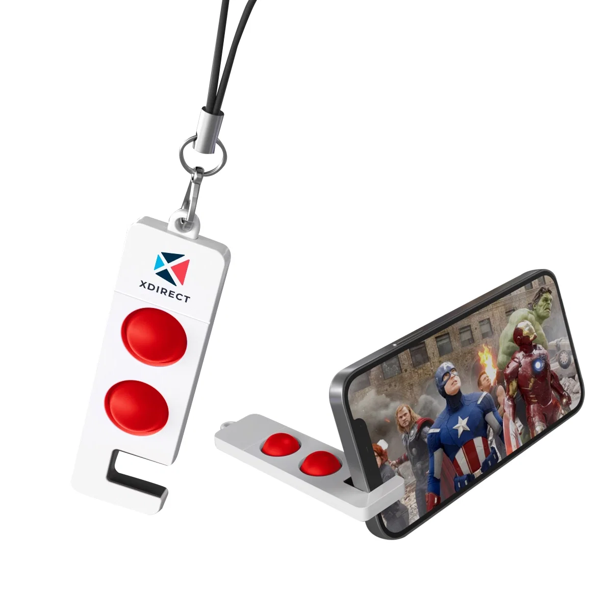 Keyring attached to the end of the toy