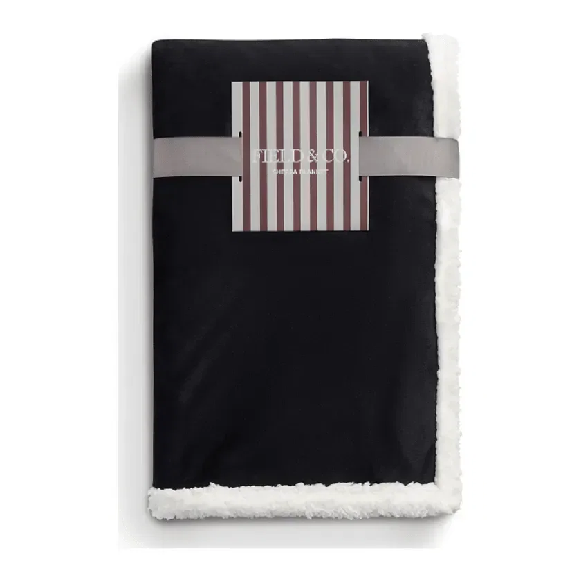 Personalized Recycled PET Sherpa Blanket by Field & Co. — view 3