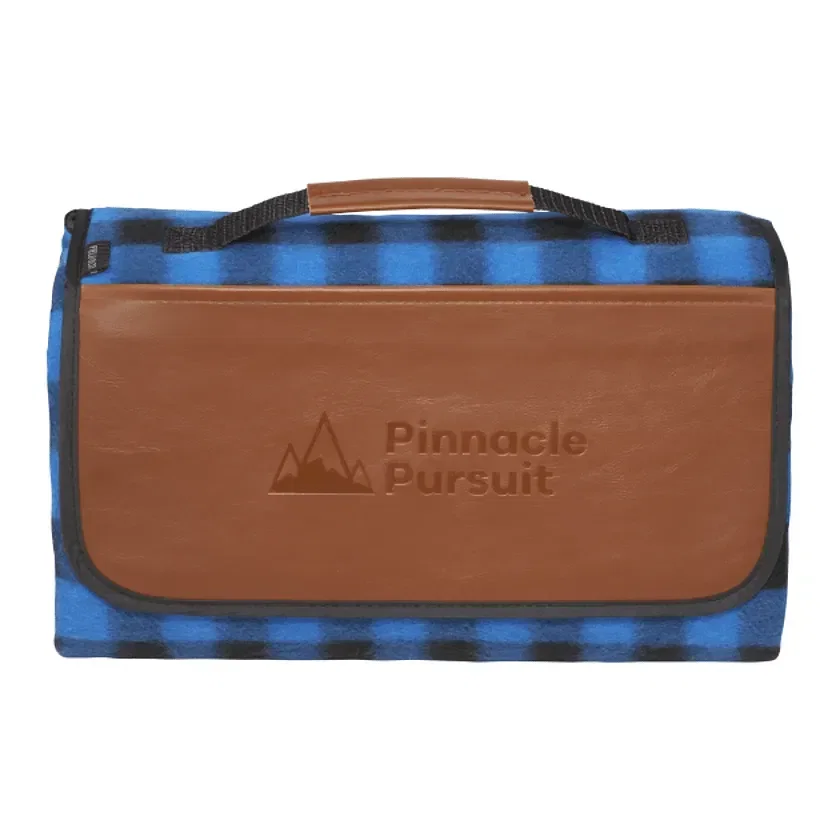 Custom Field & Co. Buffalo Plaid Picnic Blanket - 47" x 53" Unfolded
