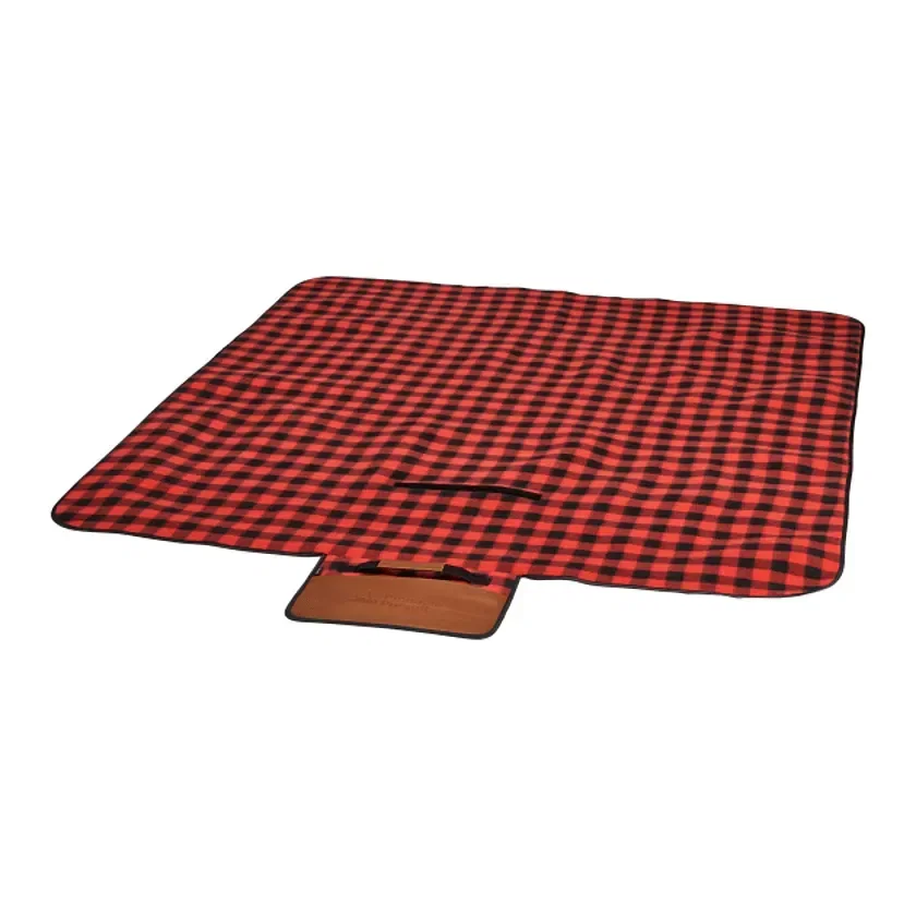 Custom Field & Co. Buffalo Plaid Picnic Blanket - 47" x 53" Unfolded — view 16