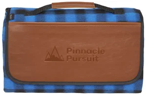 Custom Field & Co. Buffalo Plaid Picnic Blanket - 47" x 53" Unfolded
