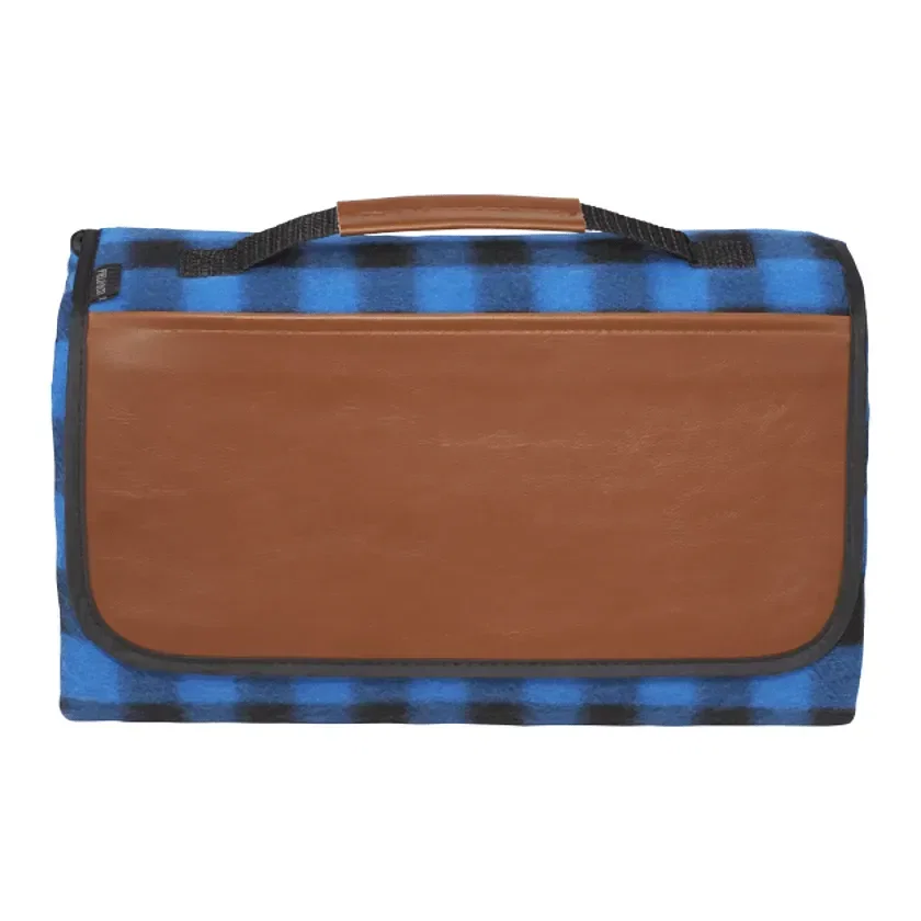 Custom Field & Co. Buffalo Plaid Picnic Blanket - 47" x 53" Unfolded — view 2