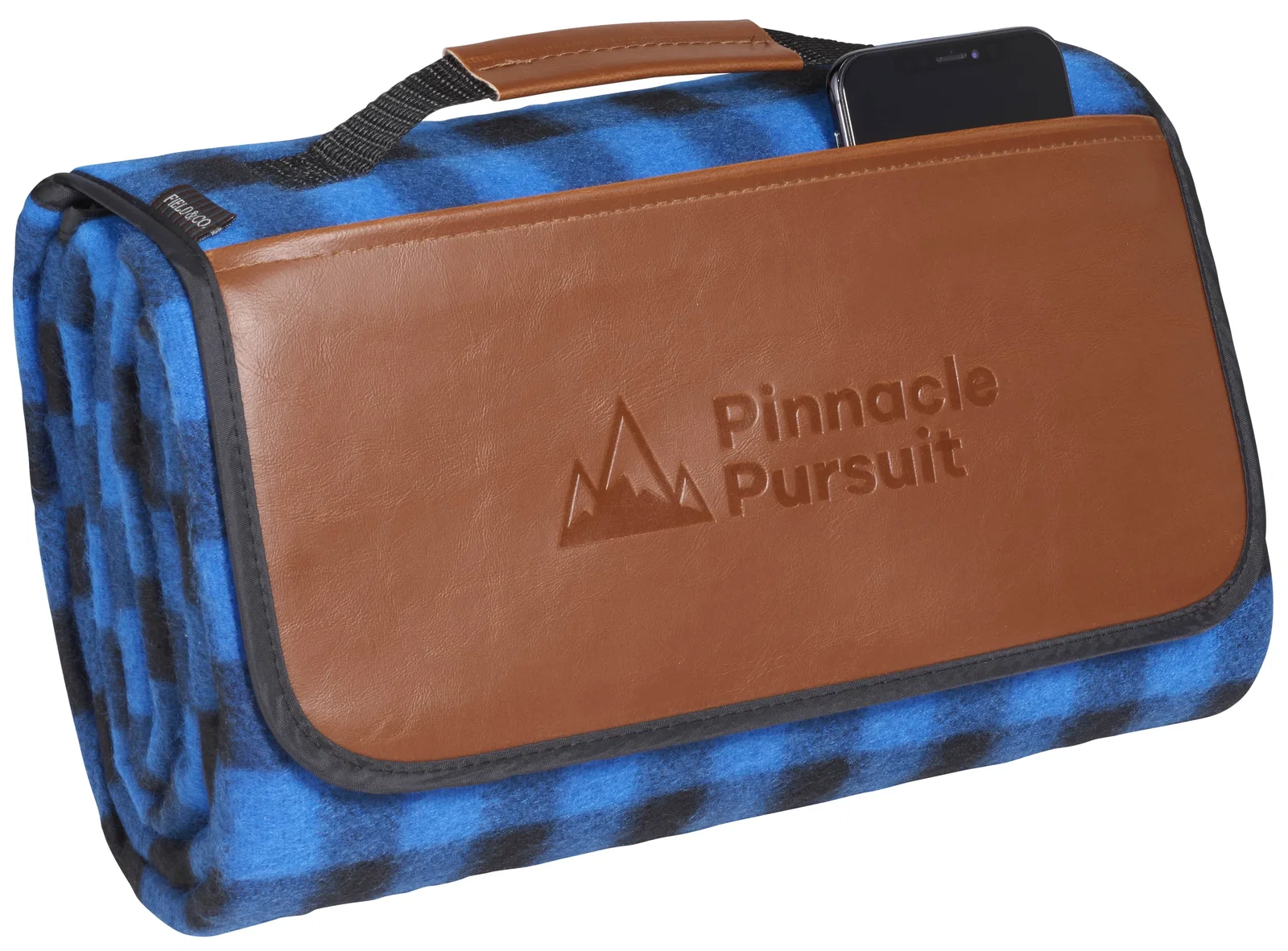 Custom Field & Co. Buffalo Plaid Picnic Blanket - 47" x 53" Unfolded — view 23