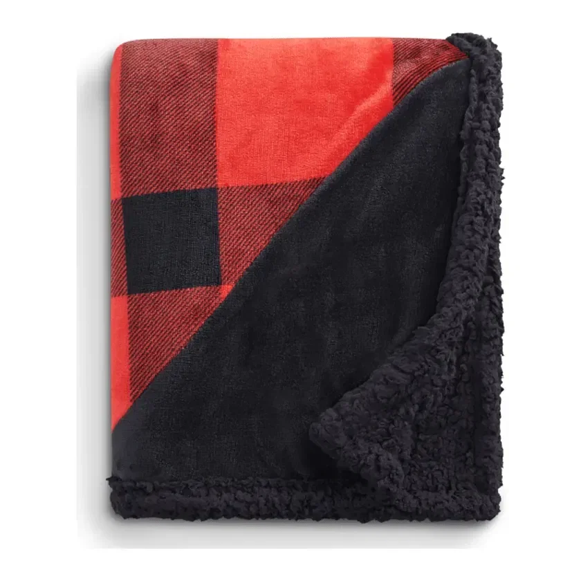 Personalized Buffalo Plaid Sherpa Blanket by Field & Co. — view 5