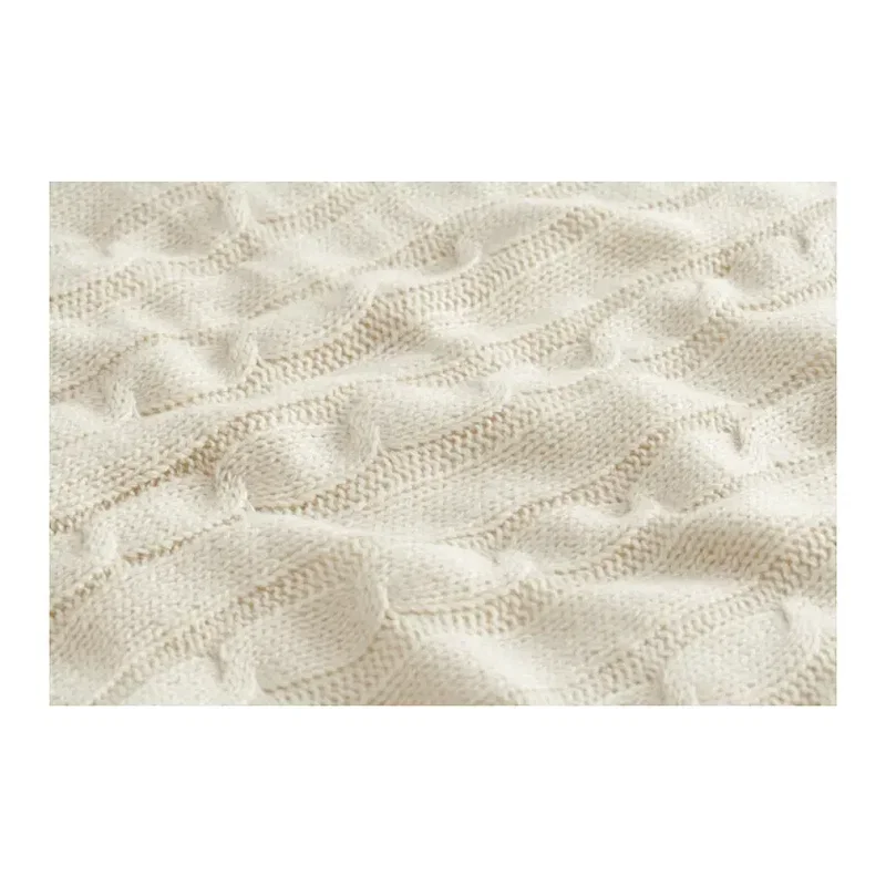 Branded Field & Co. Sherpa Blanket - Cable Knit Design — view 14